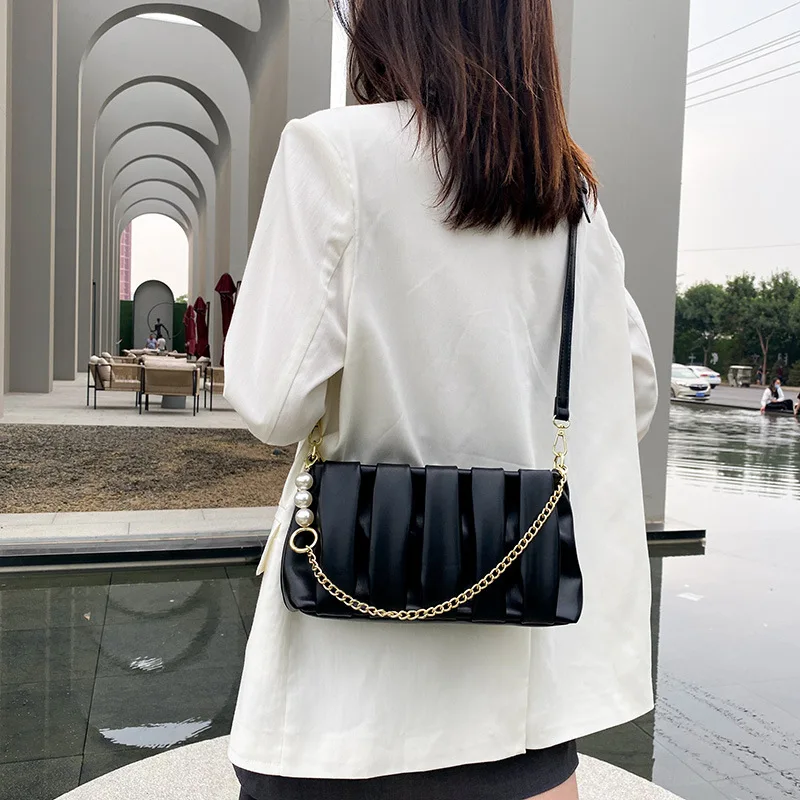 Summer Simple Green White Yellow Small Handbags For Women 2024 Fashion Korean Daily Shopping Shoulder Bag Ladies Party Tote Bag - Image 2