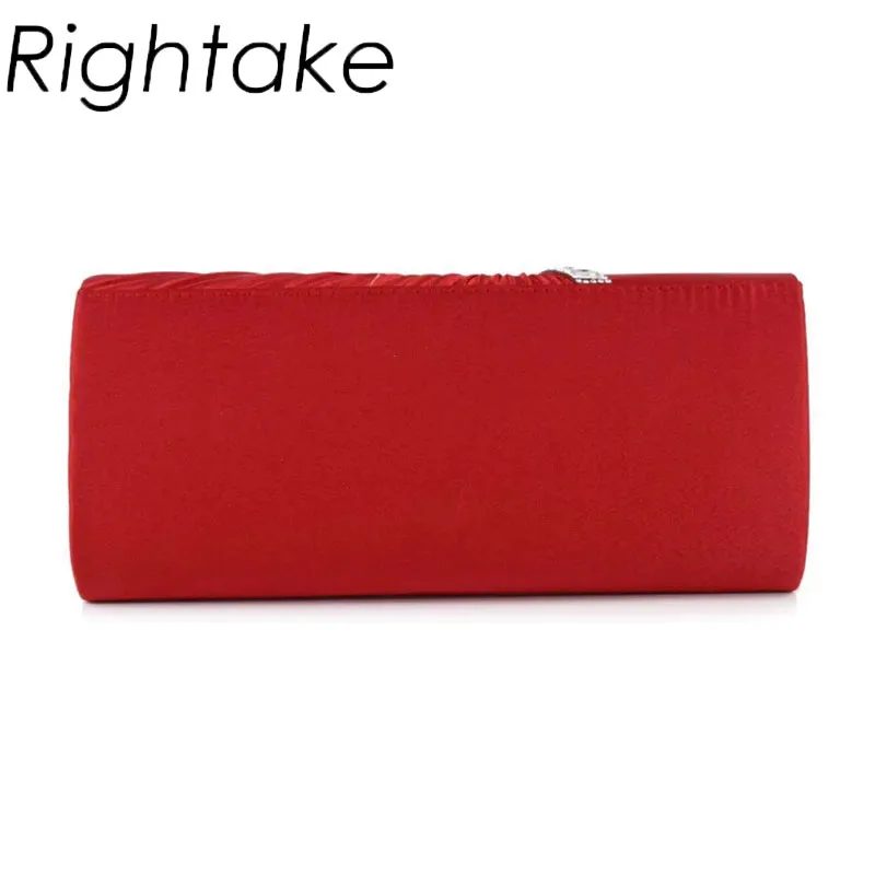 Rightake Wedding Party Clutches Woman Purple Purse Fashion Luxury Diagonal Rhinestone Prom Party Clutch Evening Bag Shoulder Bag - Image 4